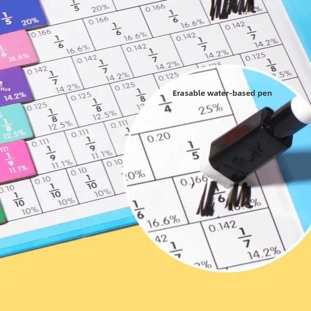 Interesting Children's Fraction Learning Board Addition and Subtraction Puzzles