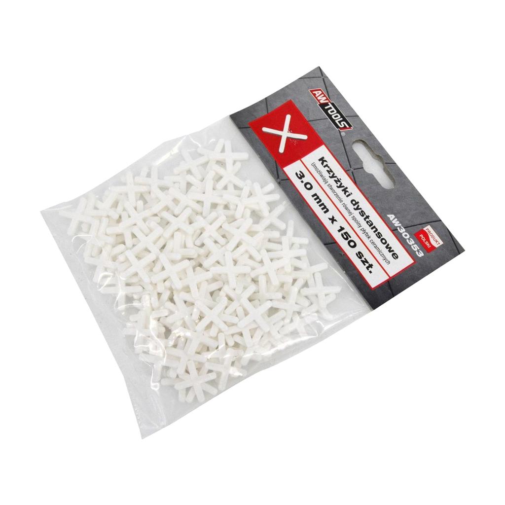 AW Tools Cross PP Plastic Tile Spacer (Pack of 200)