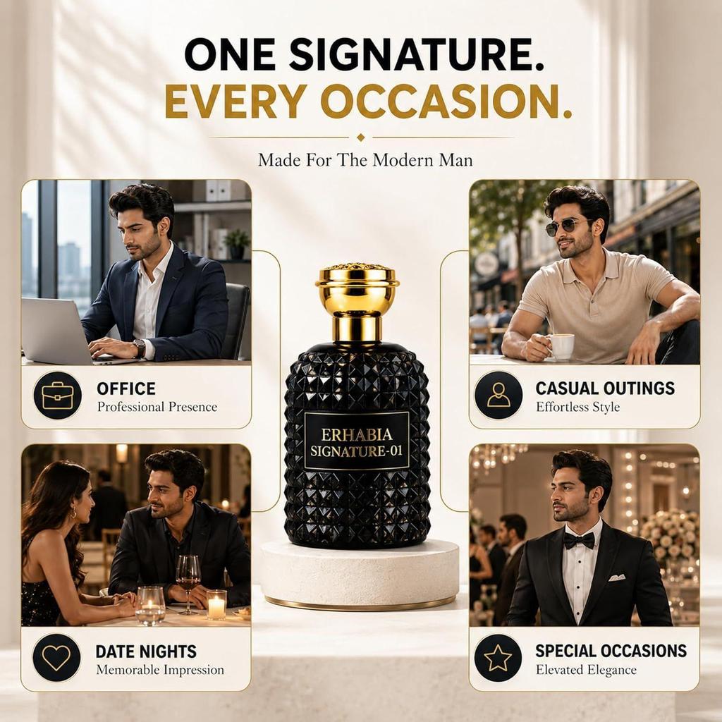 Signature 01 Мужской парфюм | Спрей с стойким премиальным ароматом