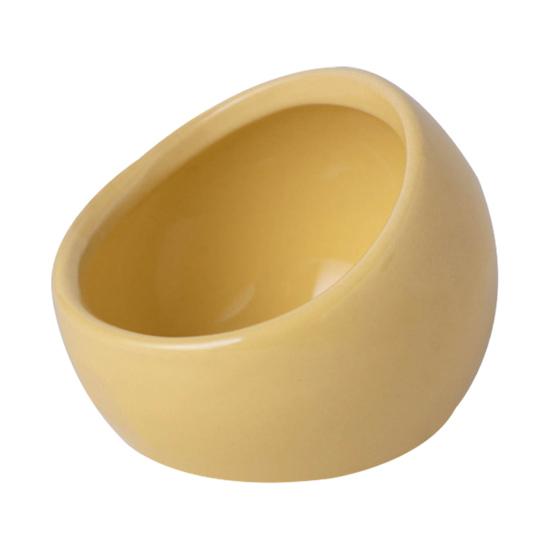 Ceramic Hamster Food Bowl Small Animals Feeding Drinking Bowl Non-tip Food Dish