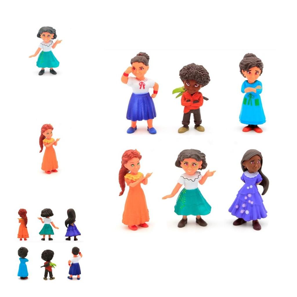 Colorful Disney Encanto Figures For Cake Toppers And Playtime 6 Piece Doll Set