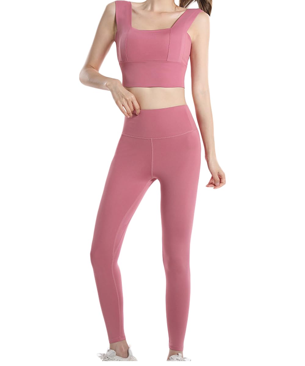 

три Спортивных бюстгальтера Joy Yoga Wear для йоги и фитнеса размера L, женский комплект, чашечки, одежда, брюки, леггинсы, с высокой посадкой, стильный, розовый, розовый