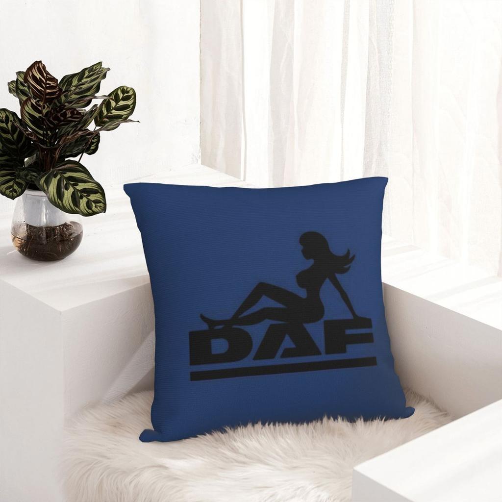 Daf Truck Logo Čtvercový povlak na polštář Potah na polštář Povlak na polštář Dekorační polštář pro Domov Ložnici Auto