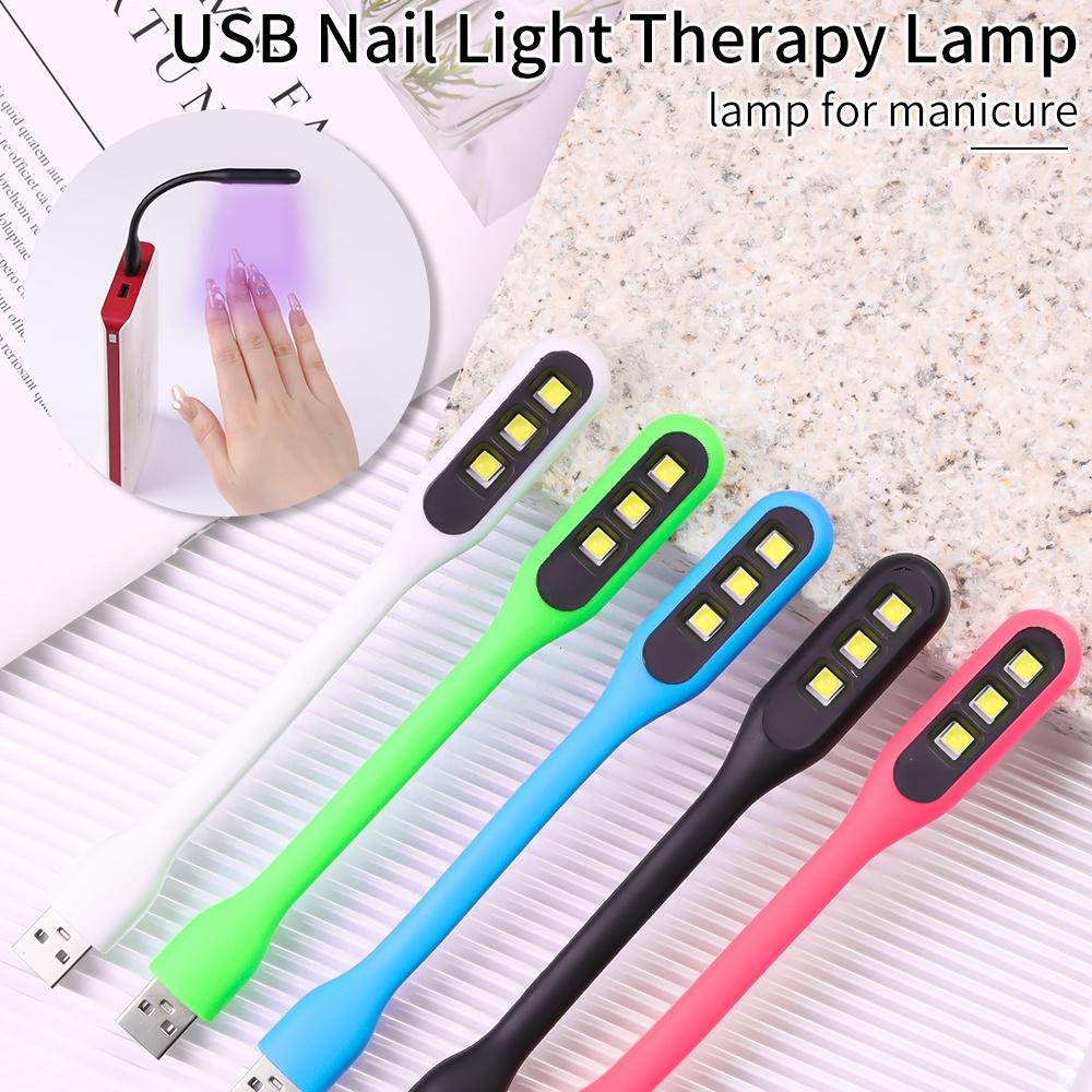 Portable Mini USB Nail Phototherapy Lamp Foldable LED Nail Dryer Machine UV Gel Polish Varnish Curer