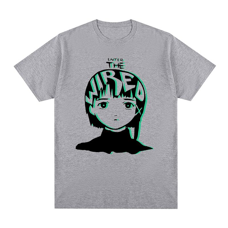 

Serial ExperiUnisexts Lain enter the wired tshirt Harajuku Japan Unisexga Cotton Unisex T shirt New TEE TSHIRT Womens tops Unisex S