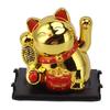 2 Inch Lucky Fortune Cat Vivid Lovely Solar Fortune Cat Statue for Decorating Front Desk Car Business Openings