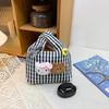 Small fresh plaid bag women's new niche doll handbag spring versatile sweet messenger bag