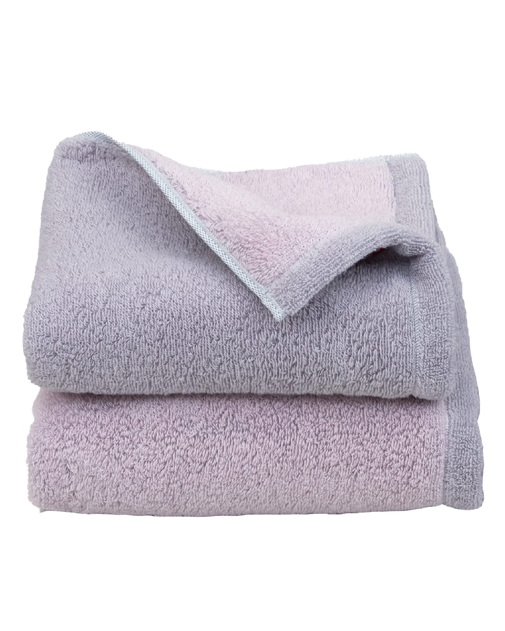 

Imabari Bath Made in Certified 70 x Greige x Pink Towels, Large, 2-Piece Set, Thick, Large, Japan, Absorbent, 130cm, 100% Cotton, Reversible,