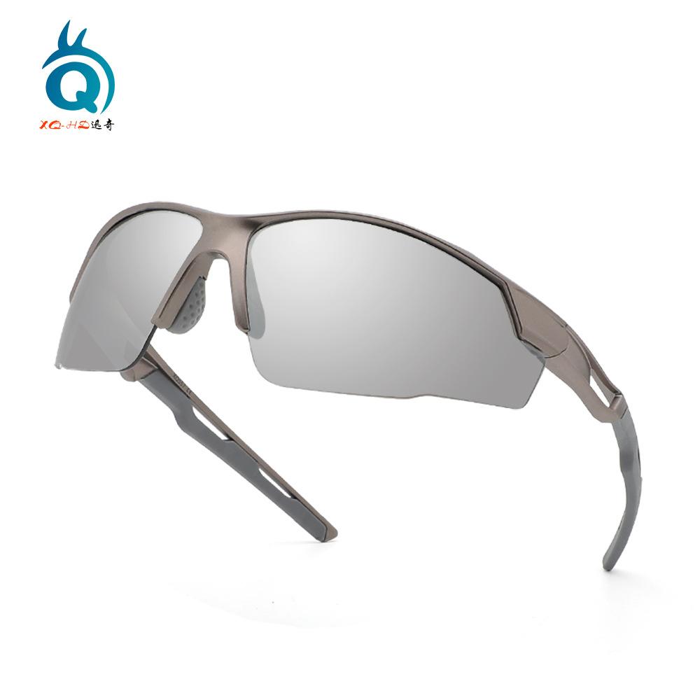 New European and American outdoor cycling glasses High-definition windproof colorful fashion half-frame UV protection goggles