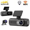 Cross-Border V22 4K HD Front & Rear Dual-Recording Dash Cam with GPS Trajectory & Mobile Connectivity