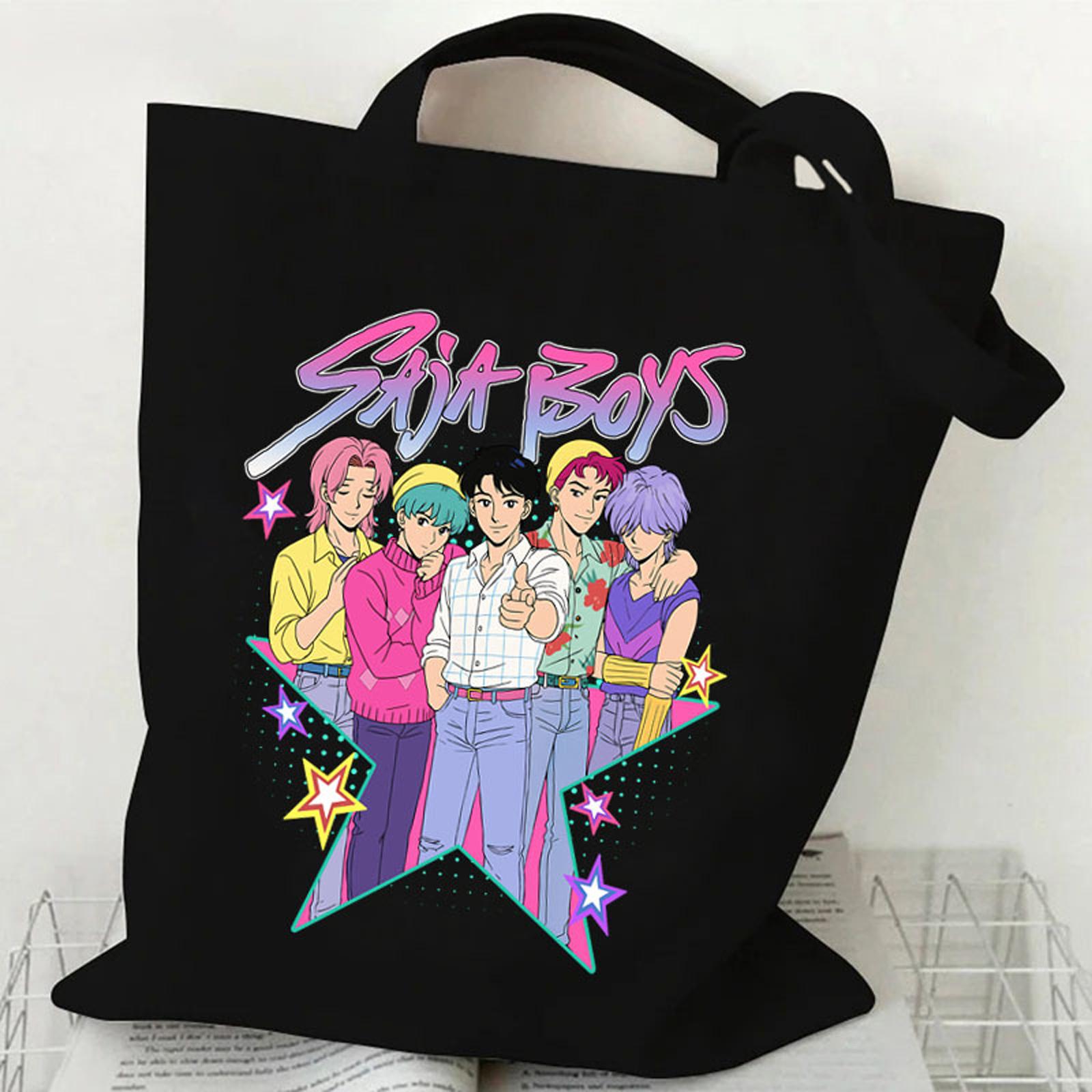 

Сумка-тоут из печатного холста «Охотники в окружении» большой вместимости One Size