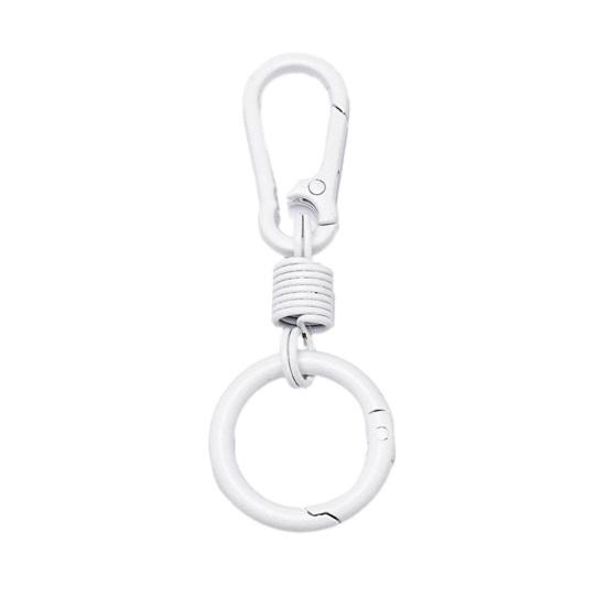 Ağır Hizmet Metal Karabina Anahtarlık Taşınabilir Hafif Kemer Sırt Çantası Asma Anahtarlık Outdoor Araba Ev Anahtarları Halkası Klips Tutucu Düzenleyici