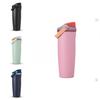 Portable Insulated Thermos With Lockable Flip Lid For Camping And Daily Commuting