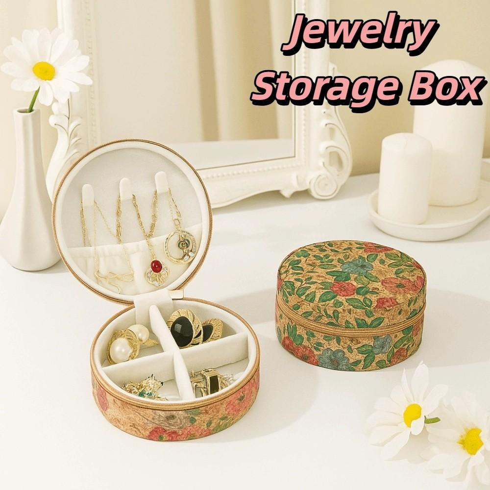 Bohemia Jewelry Storage Box Vintage Earring Organizer Portable Necklace Ring Case Travel