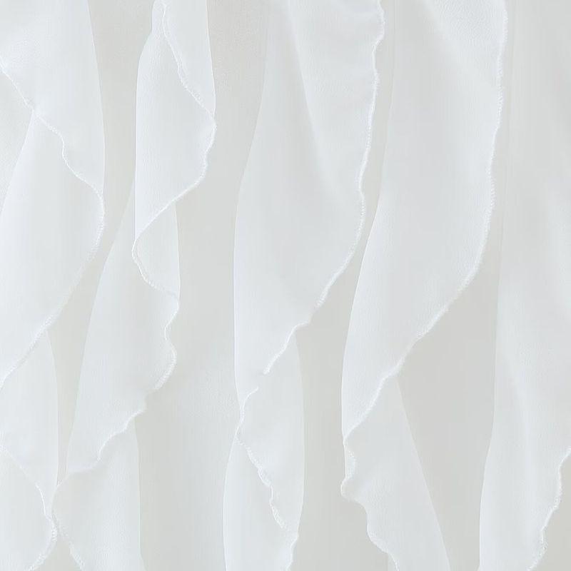 Kaslead New Women Clothes Western Style Fashion Simple Slimming Frill Hanging Neck Lace-up Dress