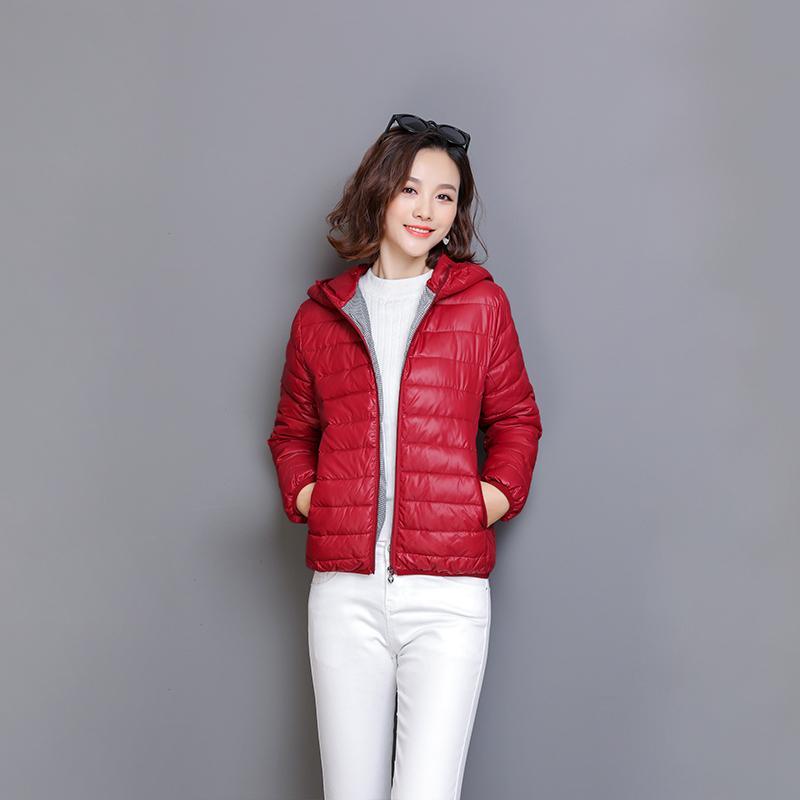 Fashion Women Winter Autumn Warm Hooded Down Light Coat Jacket Overcoat Outwear