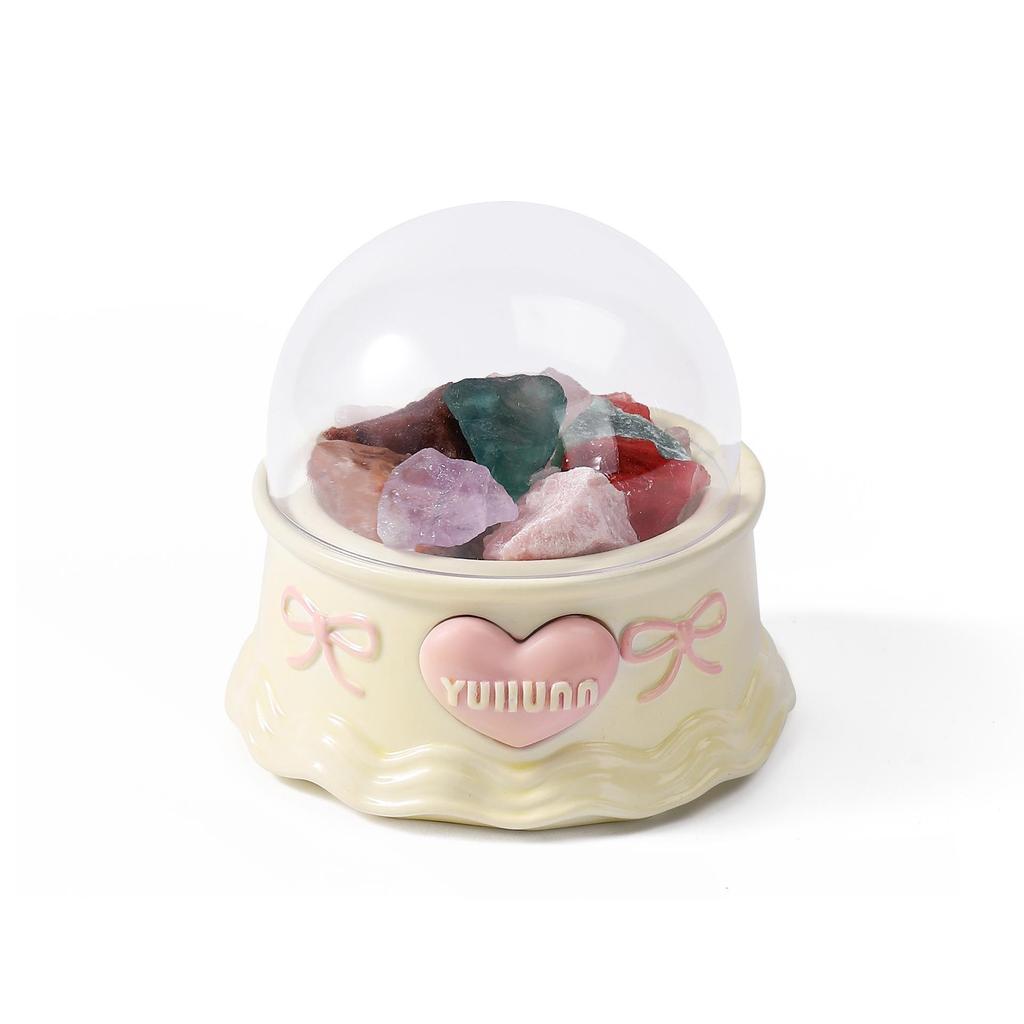 Aromatherapy Crystal Stones Flameless Diffuser Gift Box - Long-Lasting & Luxurious Fragrance Ornament