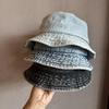 Cap Fisherman Denim With Uv Protection And Water Wash Finish For Gift Women