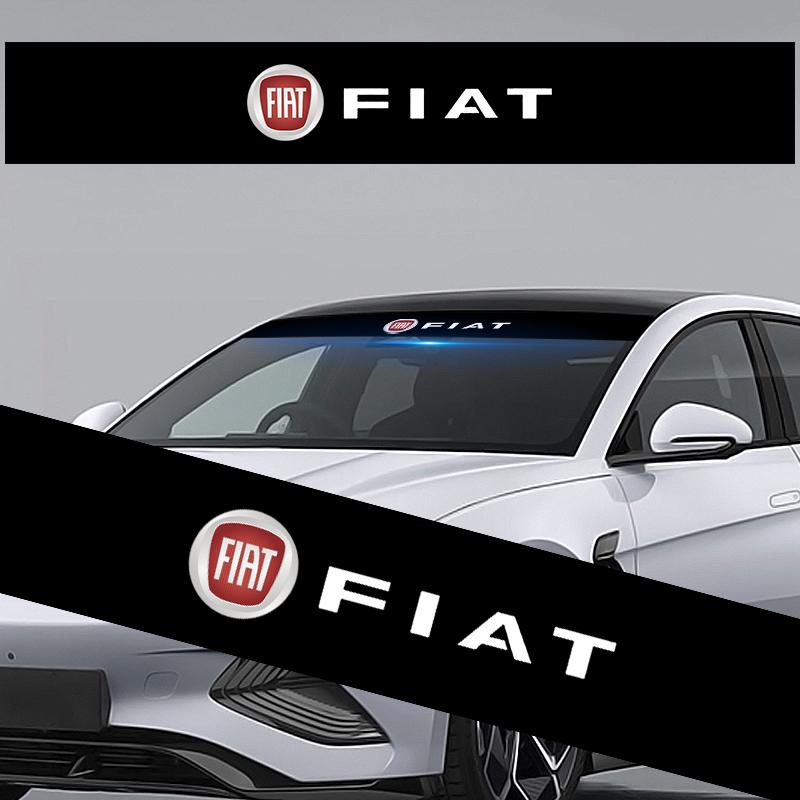 Car Front Windshield Stickers Front and Rear Decorative Decals Stickers for Fiat Lancia Musa Ducato 500 500L Panda Grande Punto