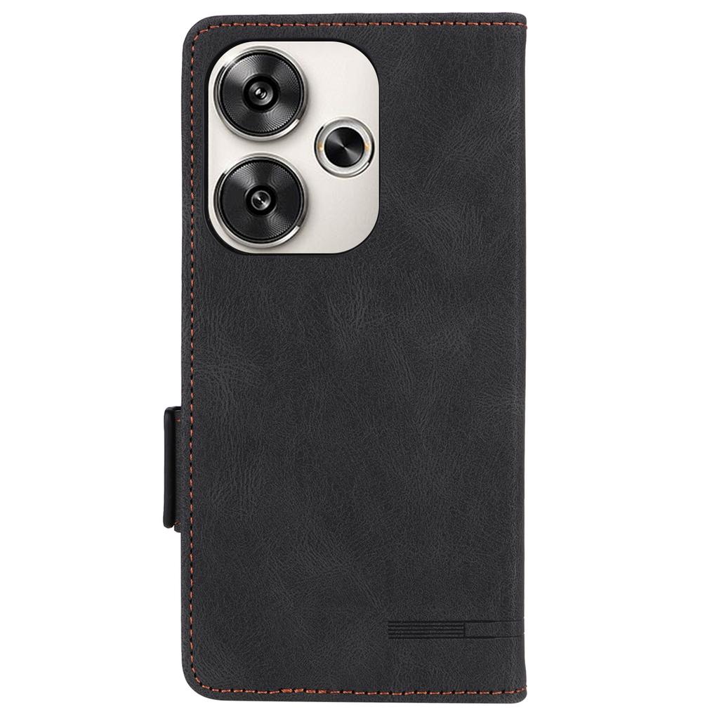For Xiaomi Poco F6 5G/Redmi Turbo 3 5G Case Leather Phone Cover Hardware Decor Folio Book Wallet