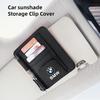 -Car Visor Storage Bag ID Card Glasses Organized Clip For E46 E90 E60 F30 F10 E39 E36 F20 G20 G30 E92 E87 E91 X5 E70 F11 E30
