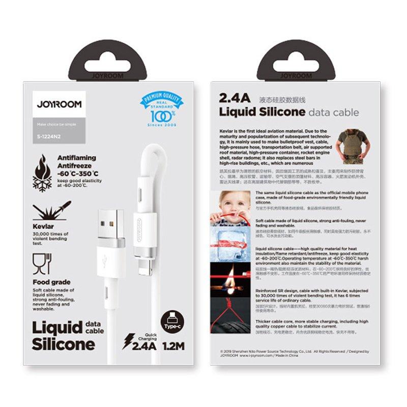 Cable for iPhone USB - Lightning 2.4A 1.2m White