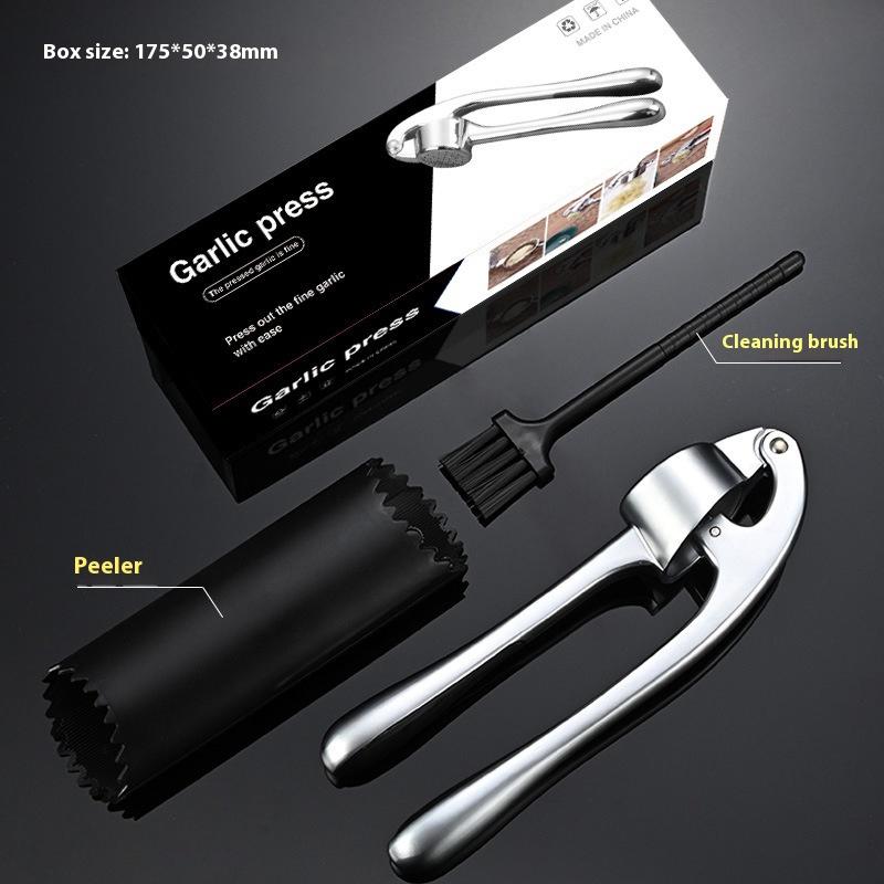 New Garlic Press Easy To Squeeze Clean with Soft Easy Squeeze Ergonomic Handle Zinc Alloy Garlic Mincer Crusher Kitchen Tools