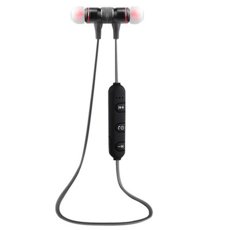 In-ear Sweatproof Earphone with Microphone Earpiece Sports Wireless Bluetooth Earphone Headset Bass Stereo Running (black,black Gold,rose Gold)