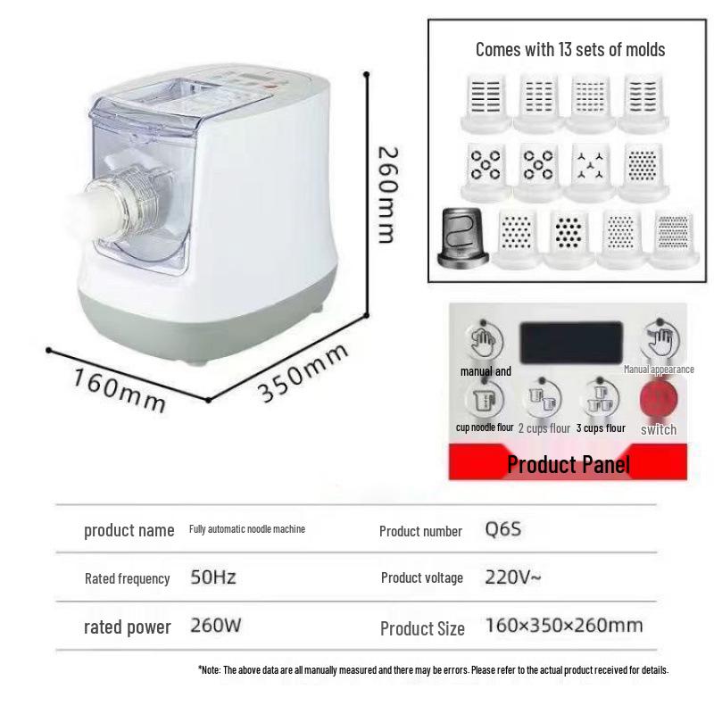 Compact Electric Noodle & Dumpling Skin Maker: Fully Automatic Dough Press & Multi-Functional All-in-One Machine