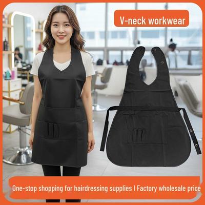 Hair Salon Apron, Hairstylist Technician Uniform, Assistant Smock Vest for Oil Treatment and Dyeing