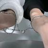 Magnetic Stainless Steel Couple Bracelets, Stylish Durable Concentric Attraction Bangle Jewelry
