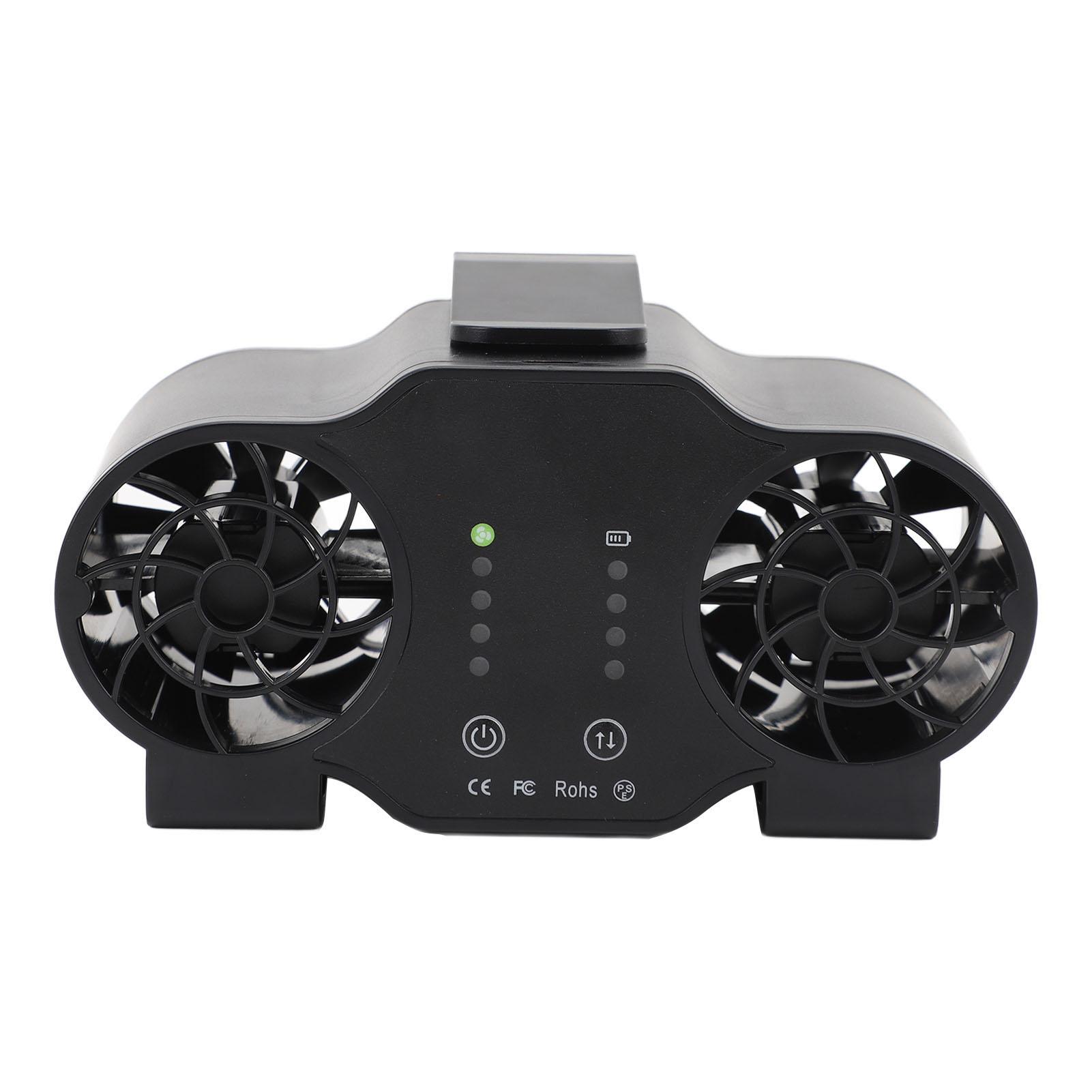 

Portable Waist Clip Fan Super Strong Airflow 4 Speed Personal Wearable Fan USB Rechargeable Hanging Neck Fan Forward