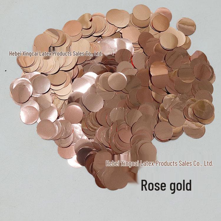Colorful Transparent Confetti Balloon Filler - 1.5cm Round, 500g for Wedding Decor
