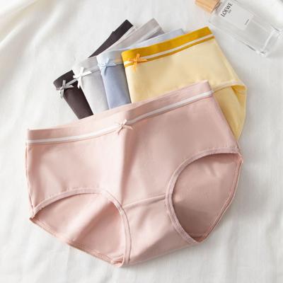 Damenunterwäsche mit hoher Taille aus reiner Baumwolle ohne Spuren, Übergröße, einfache Dreieckshöschen aus reiner Baumwolle