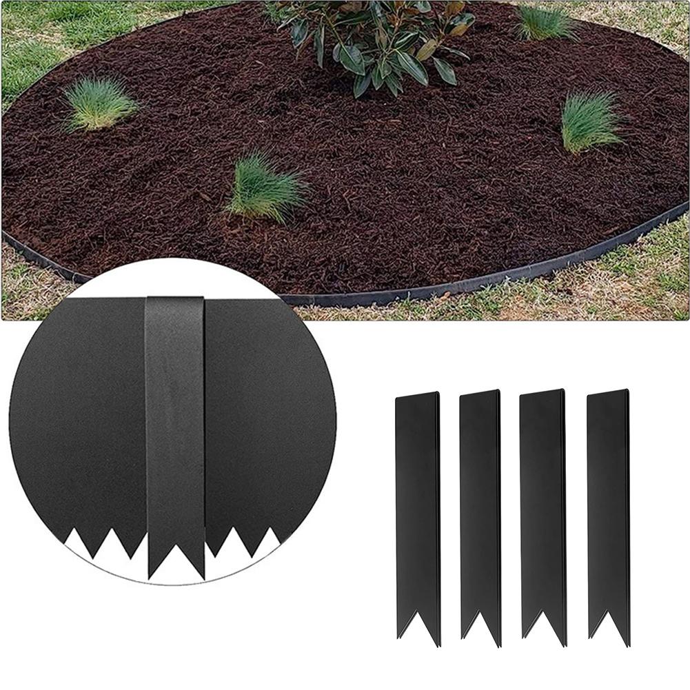 Gartenstab-Befestiger Metall-Landschaftsrand Funktionale Eckklammern