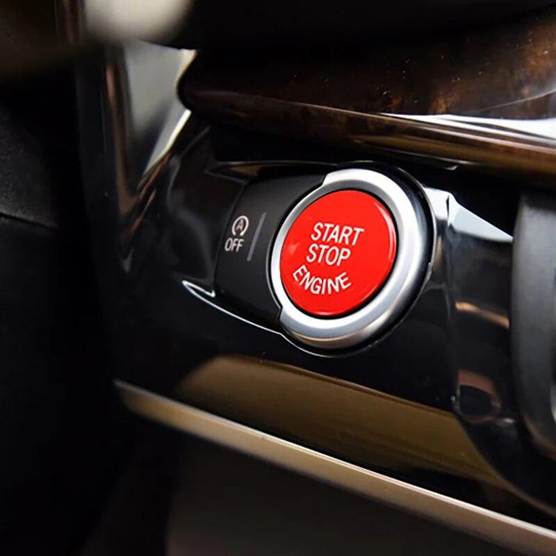 ABS Auto Start Stop Motor Push Button Schalter Trim Abdeckung Auto Zubehör Für BMW F30 F10 F20 F31 F11 F02 f25 F26 F15 F16 G20 G30