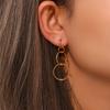 2026 Minimalist Three Hoop Drop Earrings 18K Gold Plated Personalized Waterproof Jewelry Earrings for Women Party Jewelry