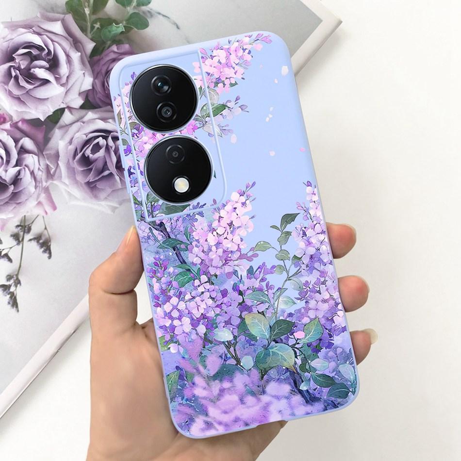 Cool Fashion Moon Printed Case For Honor X7b Candy Color Soft Silicon TPU Shockproof Phone Cases For HonorX7b X 7B 4G CLK-LX2