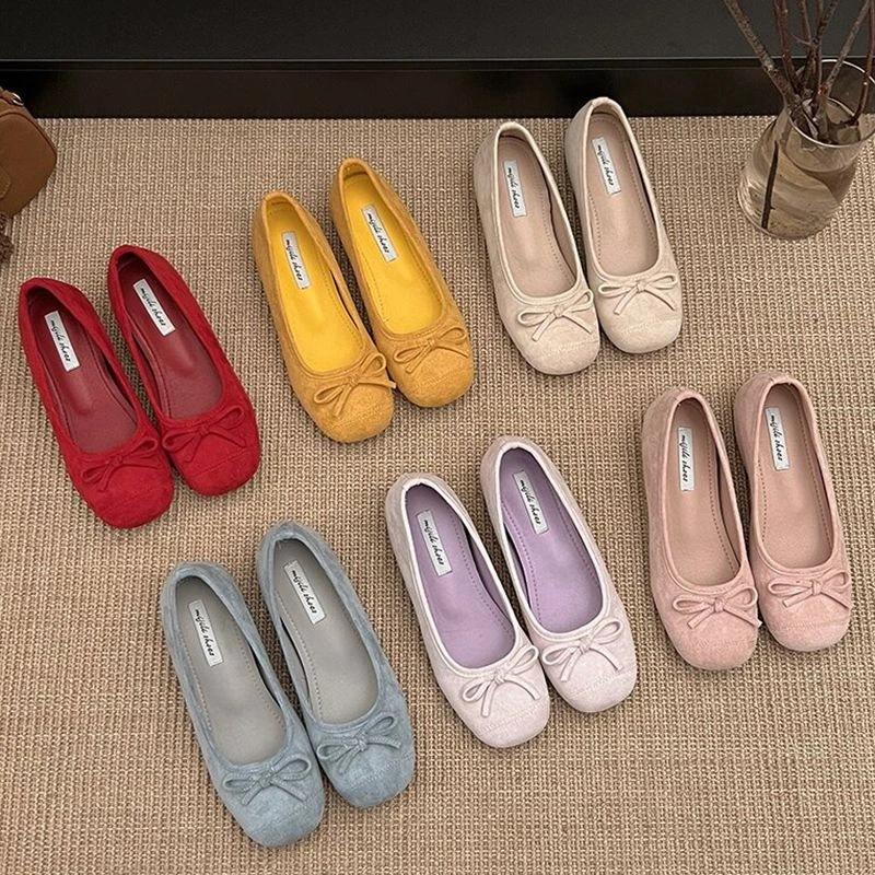 Butterfly Small Fragrant Wind Women's Shoes Ballet Flats Soft Sole French Retro Evening Wind Ladyshoes Gentle Silver Spring and Summer Single Shoes