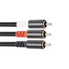 1/2/3/5M RCA To 2 RCA Adapter Audio Cable Flexible RCA AUX Y Cord Auxiliary Audio Cord for Home Theater HDTV Amplifiers Speakers