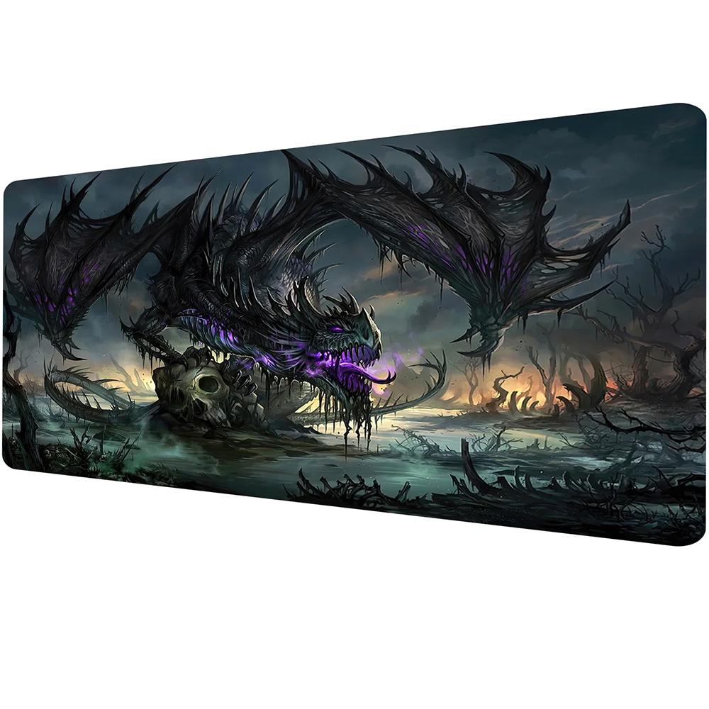 1pcs The Great Wave Off Kanagawa Zoned Mtg Playmat Large Locking Edge Nonslip Rubber Desk Mat For Tcg Commander Game