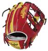 Rawlings PRO EXCEL Wizard COLORS GR5FHW2CN52MG Baseball Throw HOH® #02 Glove, Soft, Infielder's, Scarlet/Yellow, 11.25 Inches, Right-Handed