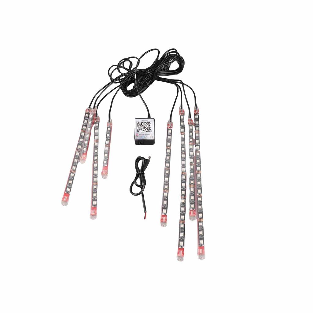 Motorcycle LED Lights Kits, IP68 Water Tight Ambient Light, APP Control RGB Illusion Motorcycle Decorative Light Music