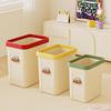 Large Capacity Lidless Cartoon Trash Can for Kitchen, Living Room, and Bathroom