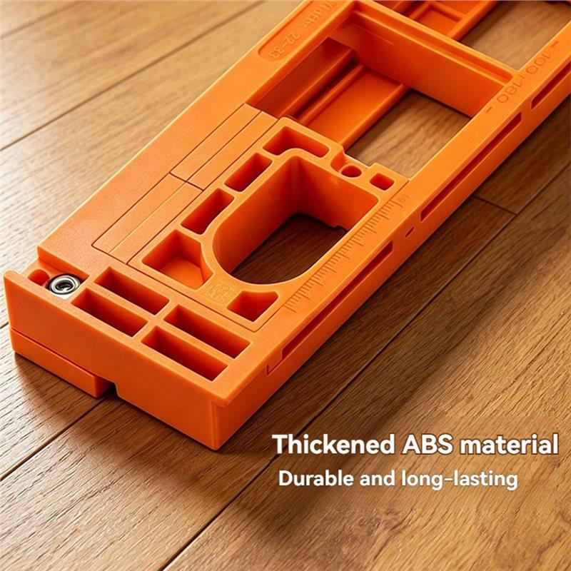 B97A-Hinge Slotting Mold Adjustable Hinge Hole Opener Installation Positioning Tool For Wooden Doors Woodworking