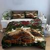 Horses, pine branches, berries. Bedding sets Duvet cover sets Duvet covers Pillowcases(1 * Duvet Cover 2 * Pillowcases without duvet insert)