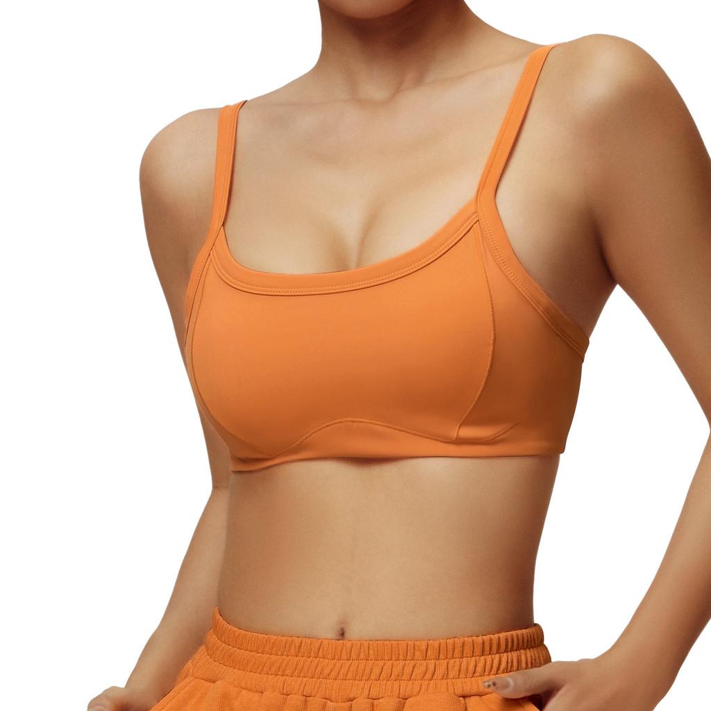 Nude Sports Bra With Removable Pads For Yoga And Running Enthusiasts