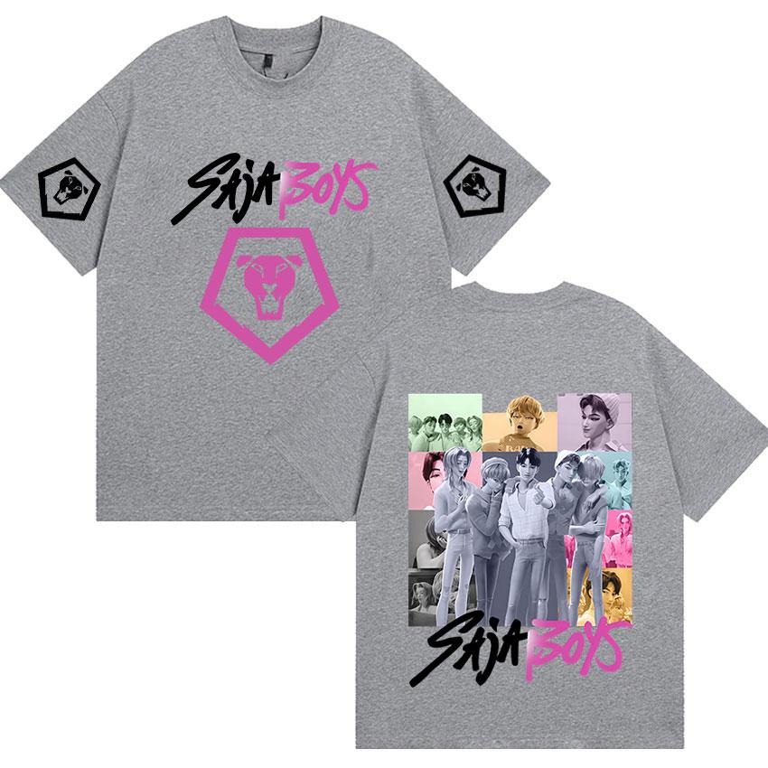 K-pop Saja Boys Demon Hunters 2025 Film Graphic T Shirts Men Women Aesthetic Fashion T-shirts Casual Oversized Short Sleeve Tees