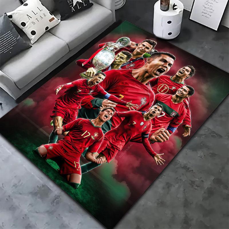 Cristiano Ronaldo Carpet Rug for Living Room Bedroom Home Sofa Decoration,Kids play Non-slip Floor Mat