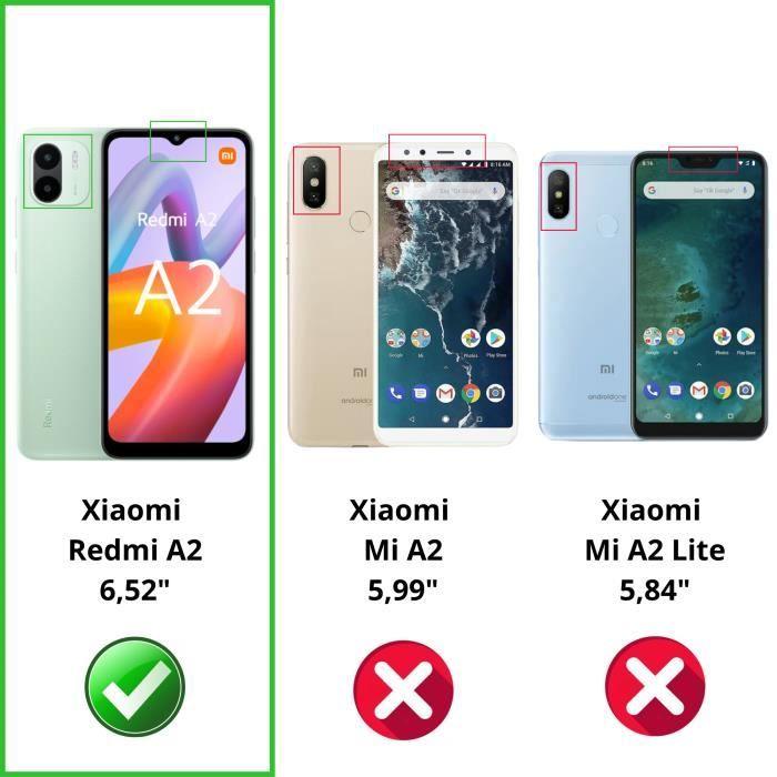 Case for Xiaomi Redmi A2 - Phonillico - Soft Silicone - 2 Tempered Glasses - Scratch-Resistant - Shockproof